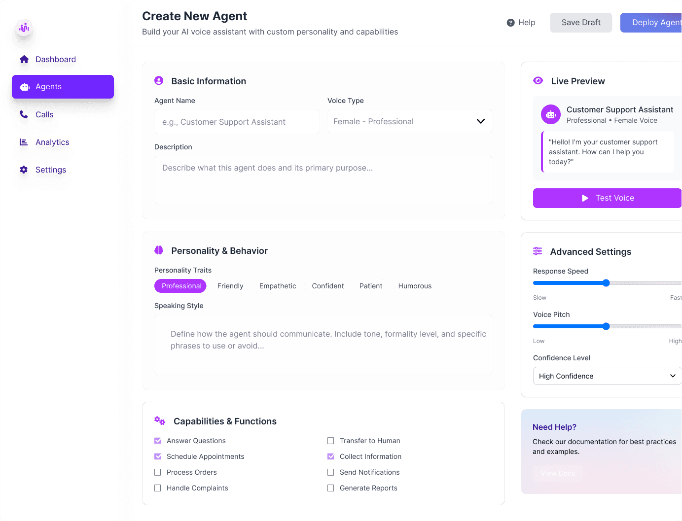 365agents dashboard