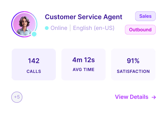 Sales Representative agent card