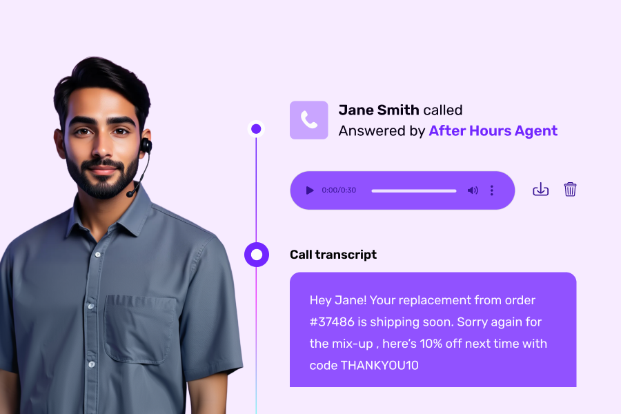 Overnight call answered by the After Hours Agent
